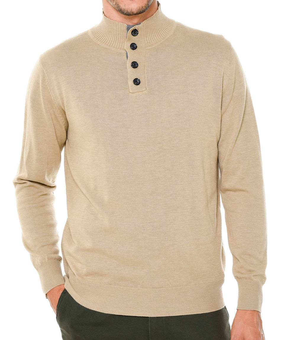 Sweater cotton mix botones