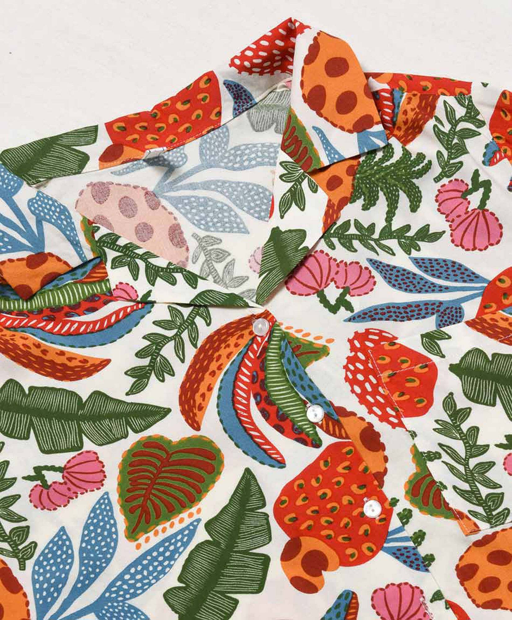 Blusa mujer tropical con bolsillo Blusa mujer tropical con bolsillo