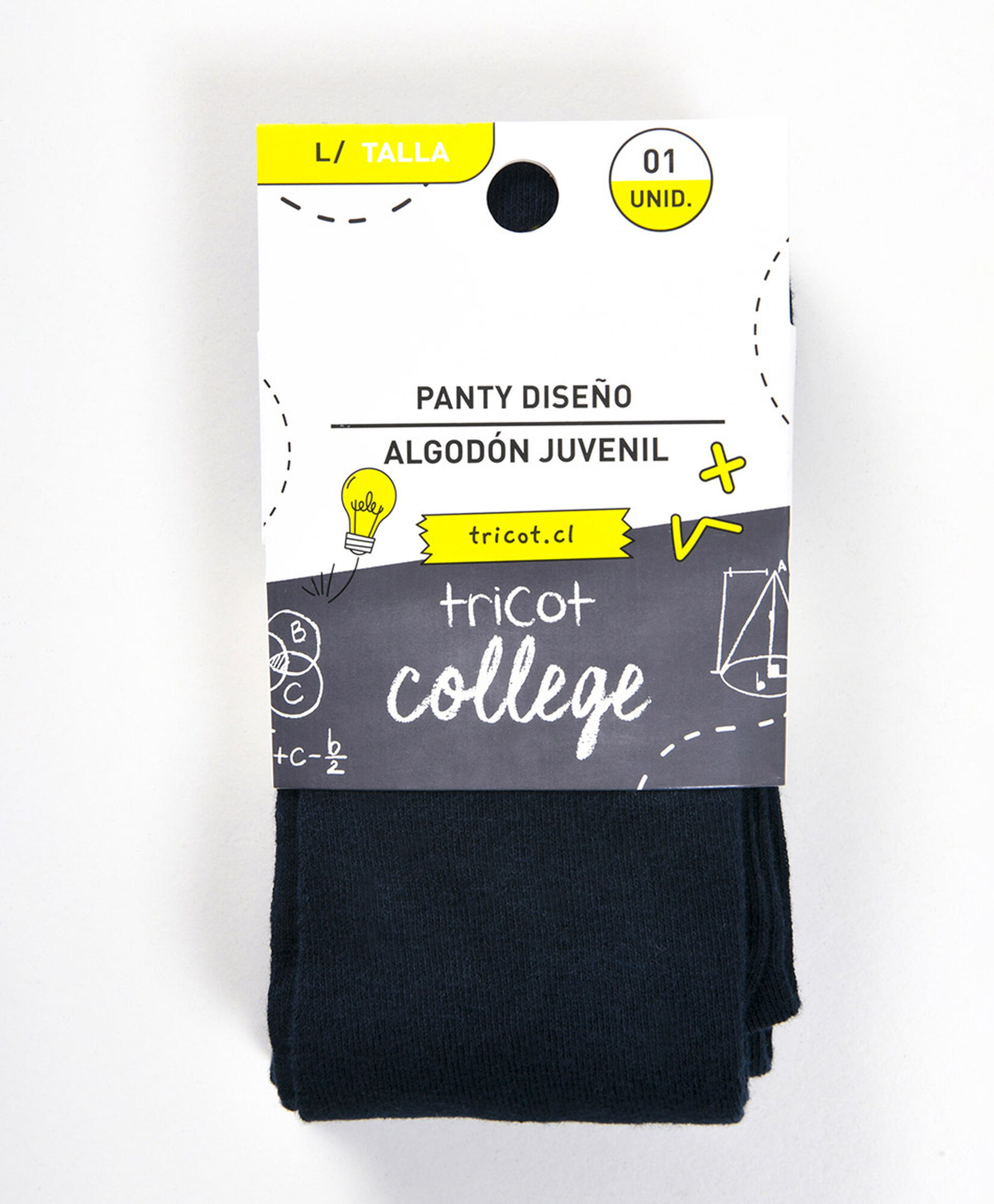 Panty escolar azul oscuro flor Panty escolar azul oscuro flor