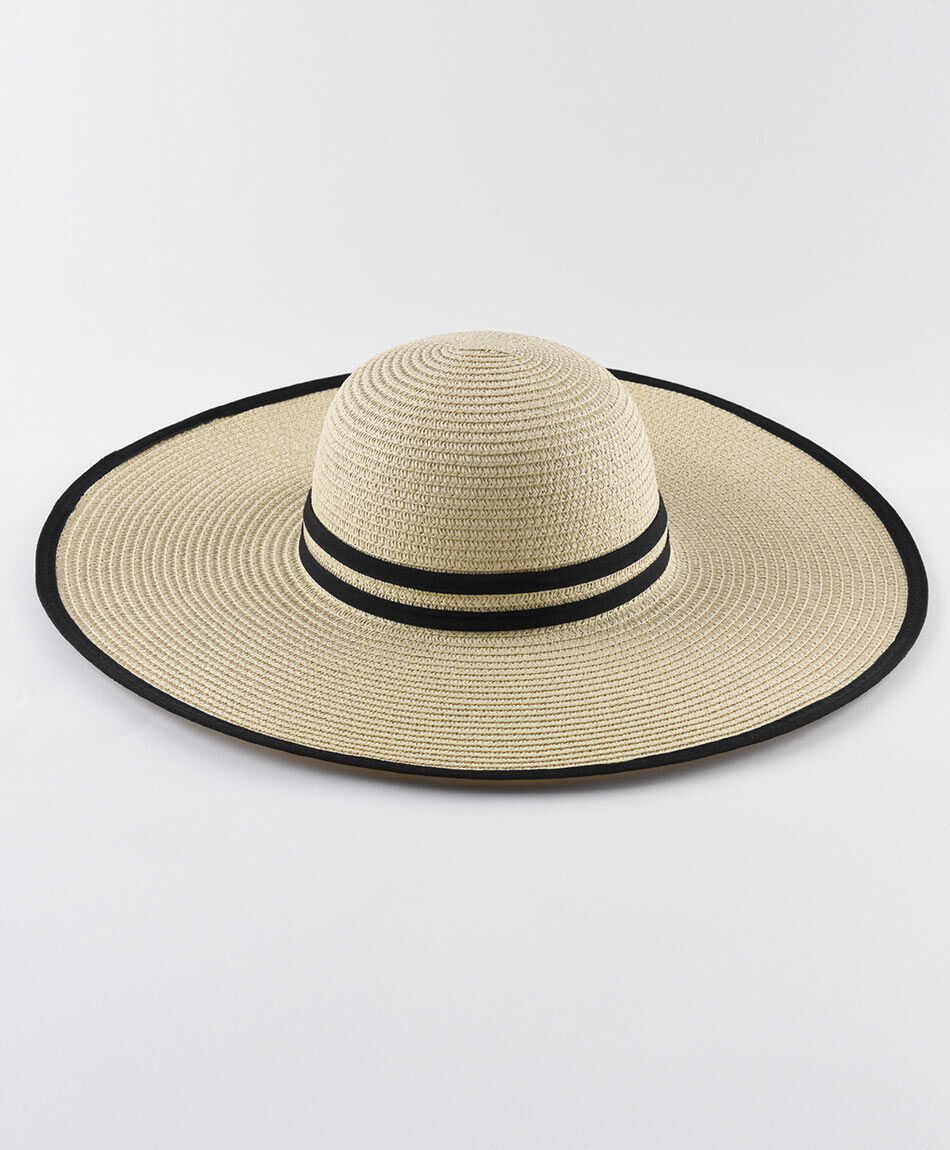 Sombrero mujer l&iacute;neas negras