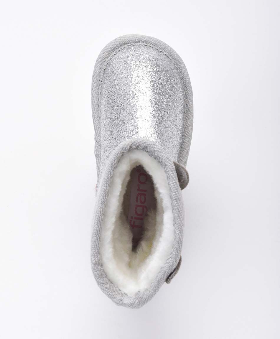Bota infantil escarchada gato