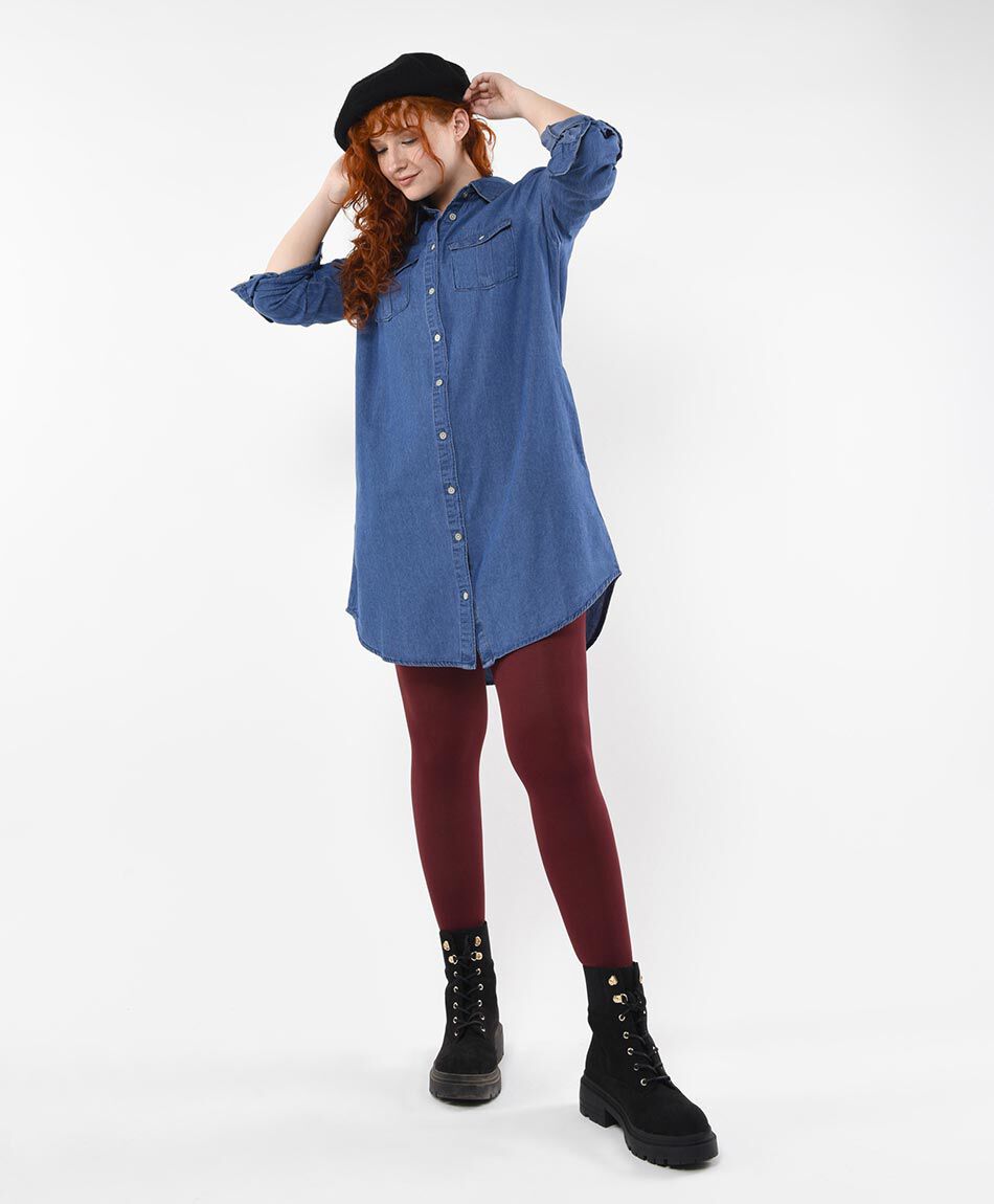 Blus&oacute;n mujer denim extralargo
