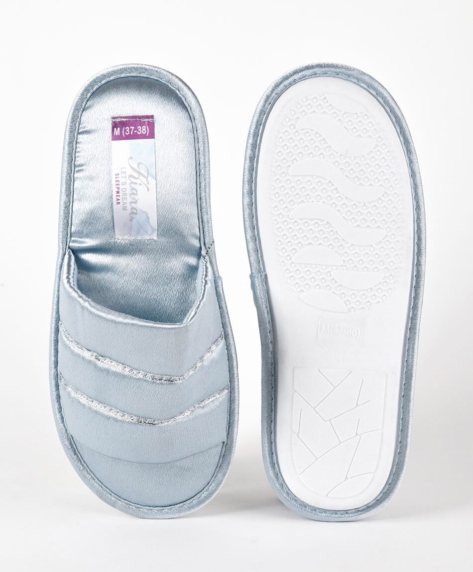 Pantufla mujer brillante