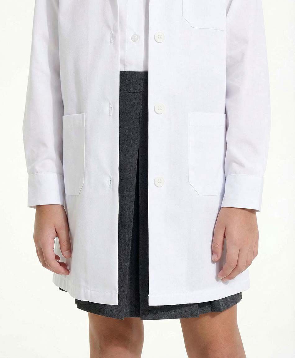 Delantal escolar blanco