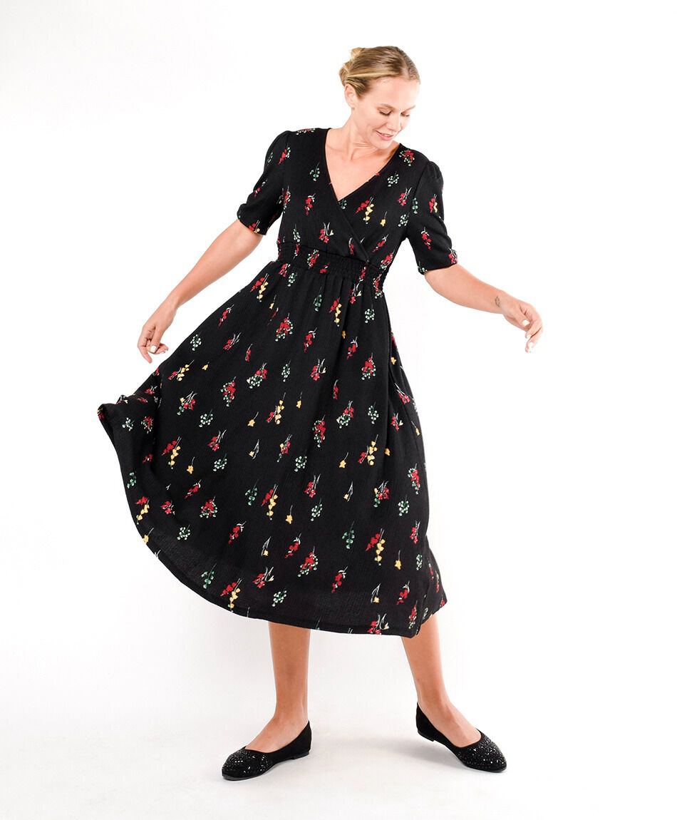 Vestido mujer estampado flores