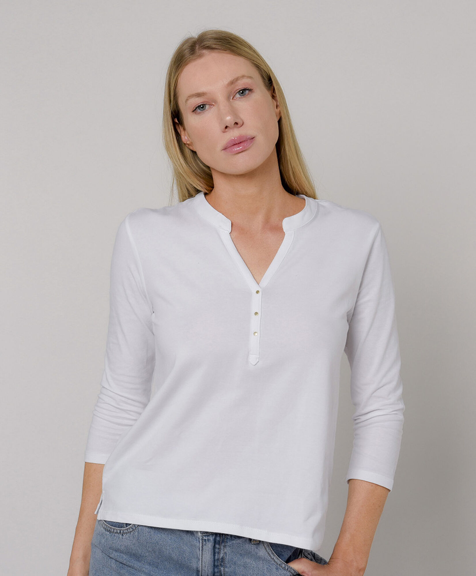 Polera mujer botones Polera mujer botones