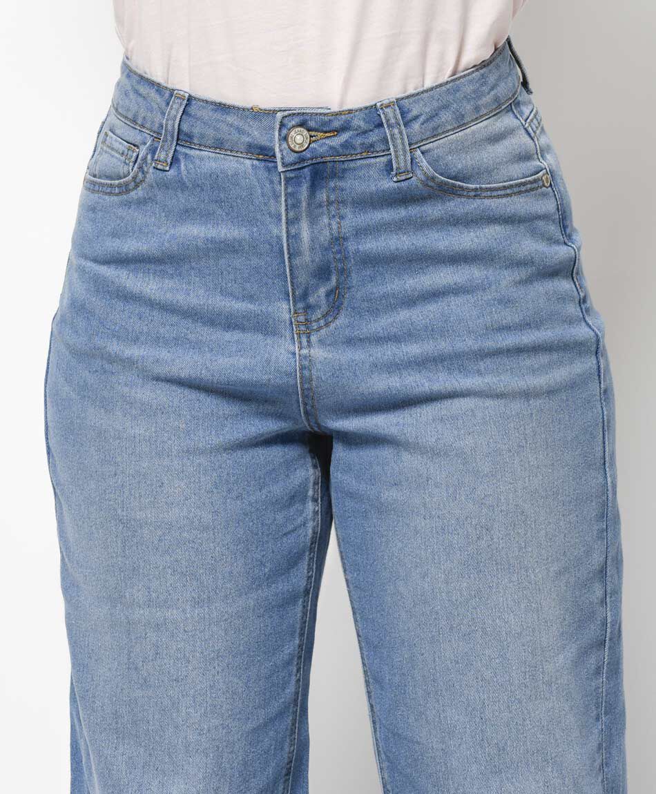 Jeans mujer bordado perlas