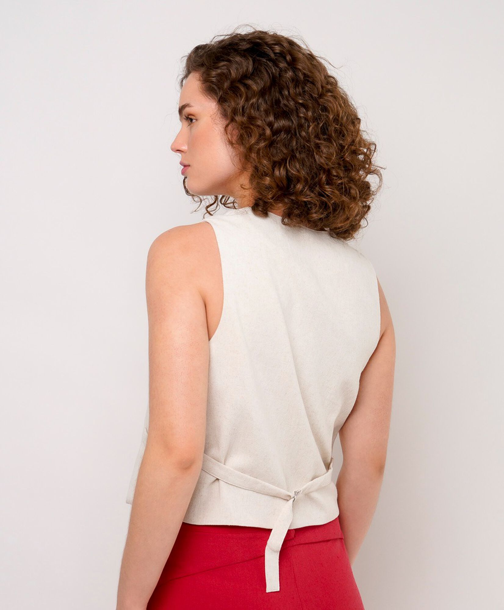 Vest mujer liso bolsillos Vest mujer liso bolsillos