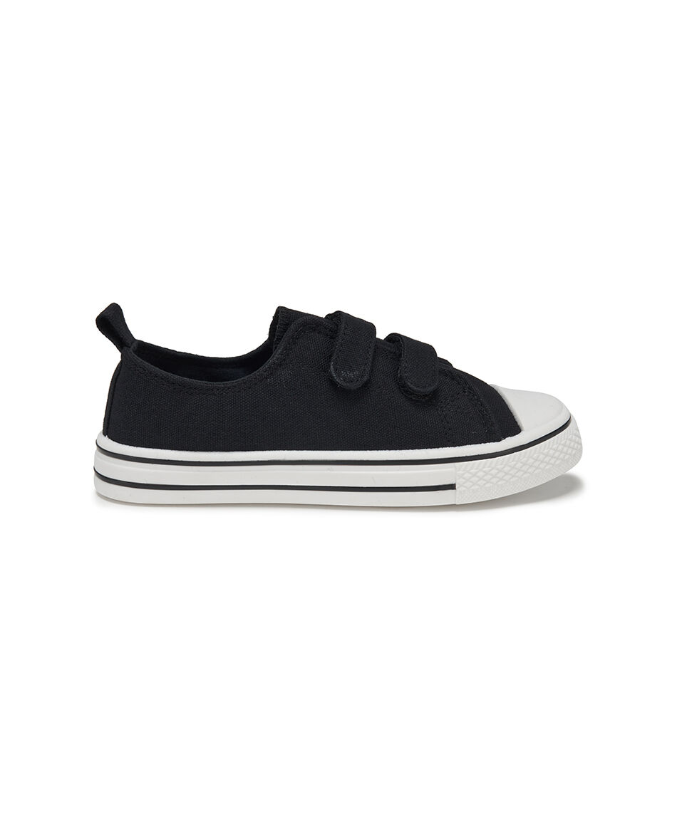 Zapatilla infantil (26 a 31) negra velcros