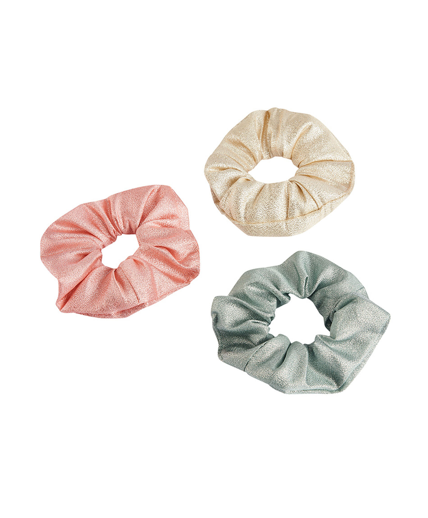 Set 3 scrunchies mujer brillantes Set 3 scrunchies mujer brillantes