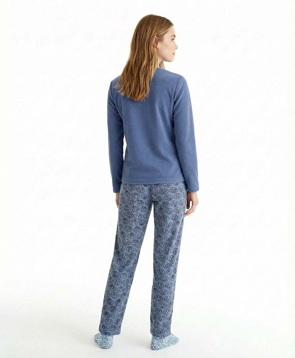 Pack pijama + calcetines mujer polar happy days