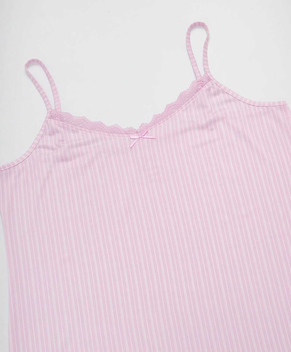 Camisa de dormir mujer rayas rosada