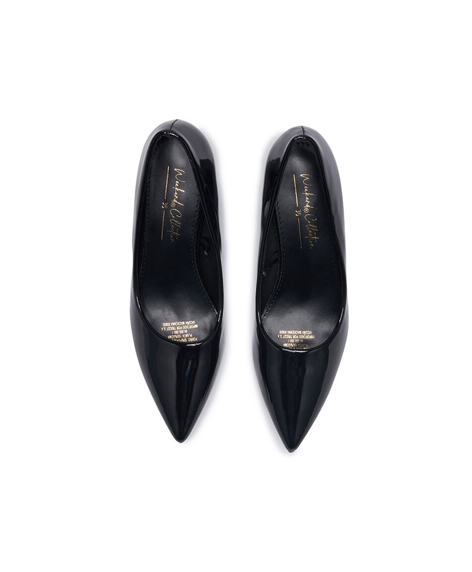Zapato mujer charol reina taco