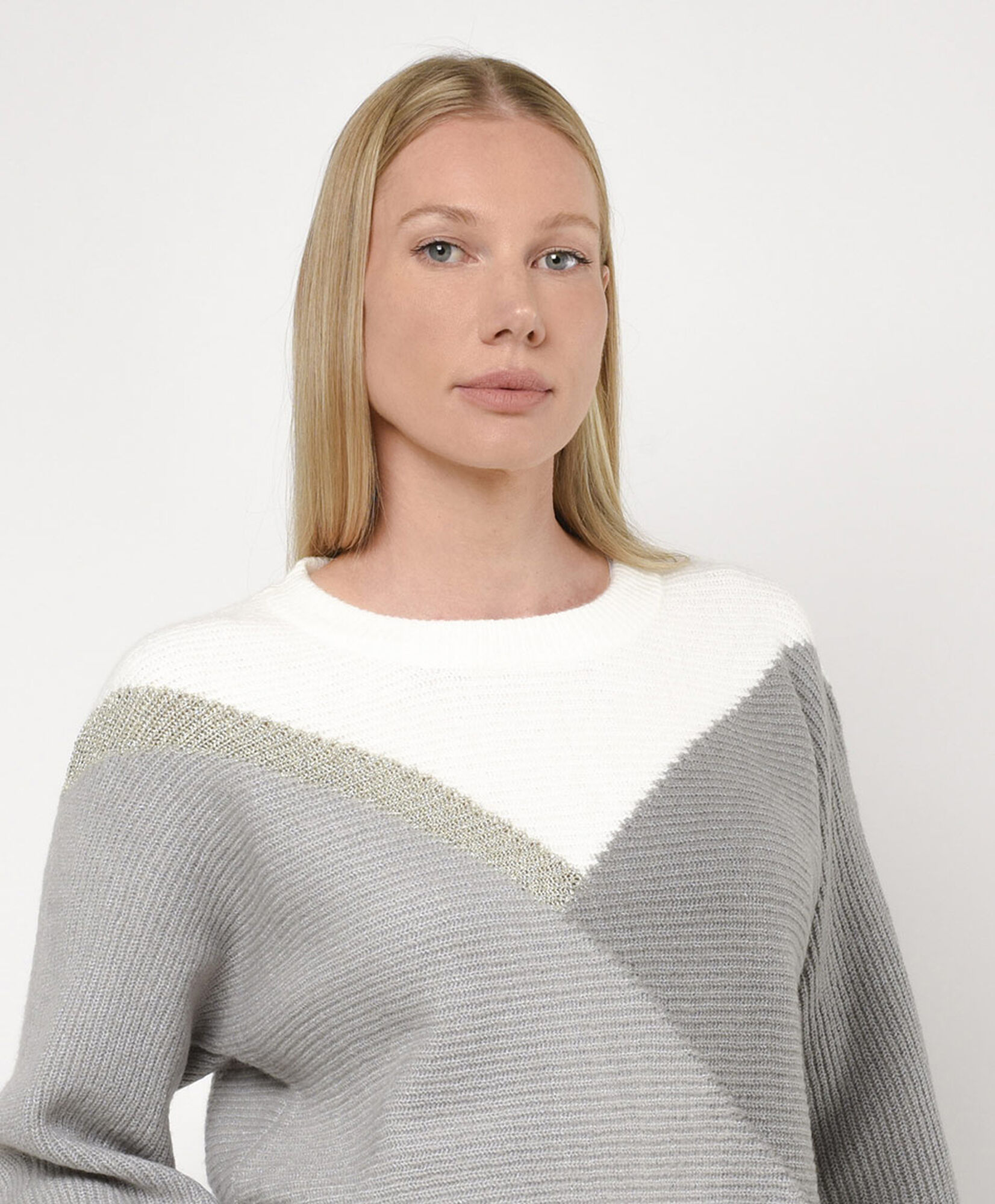 Sweater mujer geométrico lurex Sweater mujer geométrico lurex