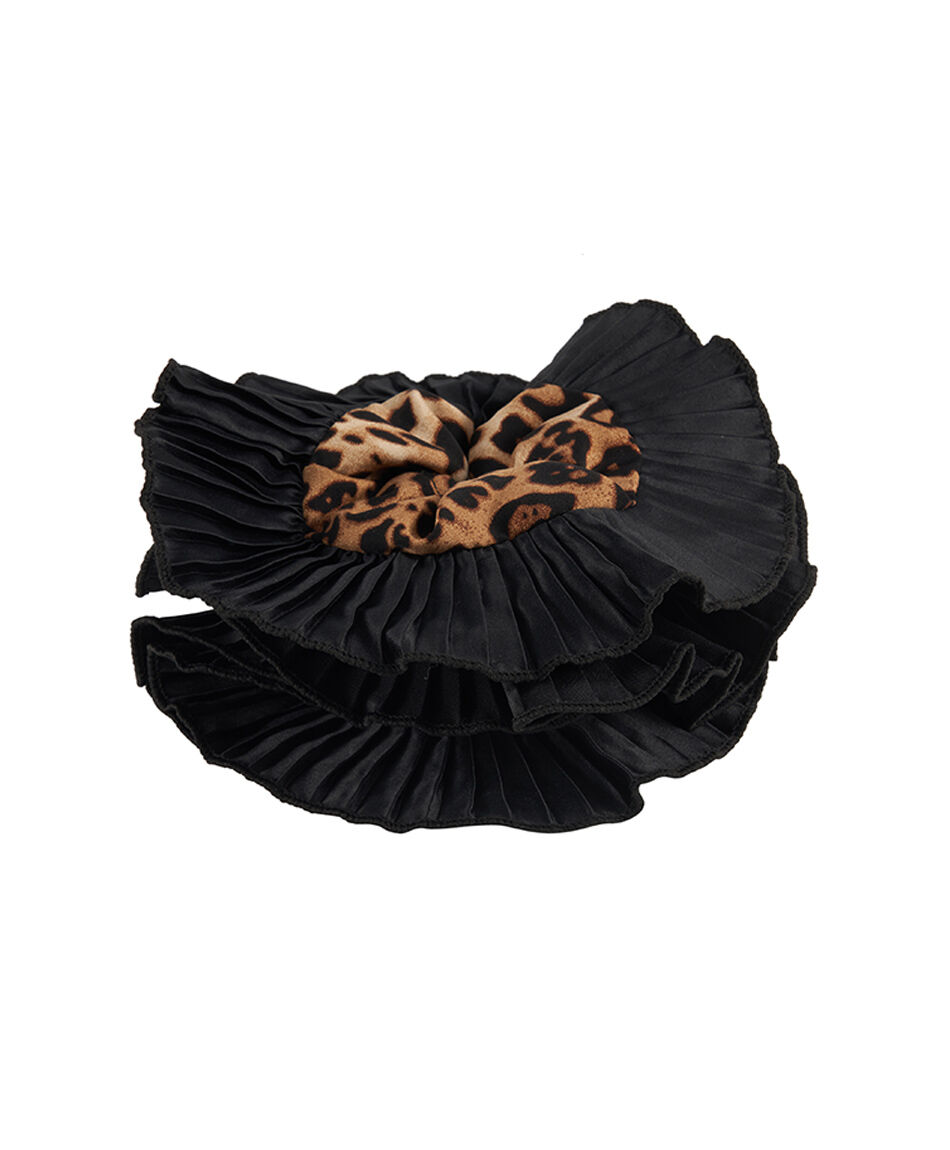 Scrunchie mujer grande animal print