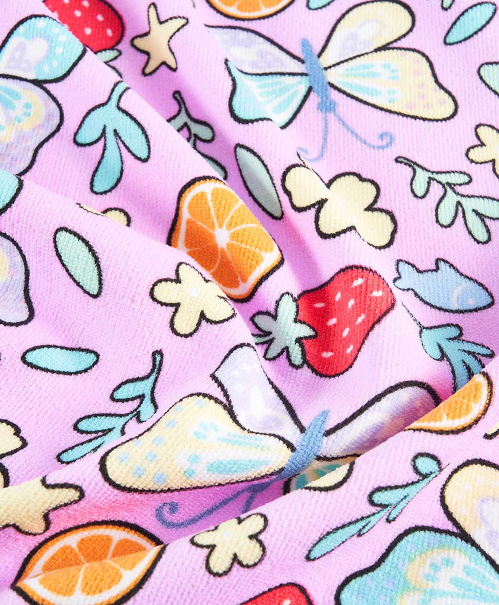 Poncho niña baño mariposas Poncho niña baño mariposas