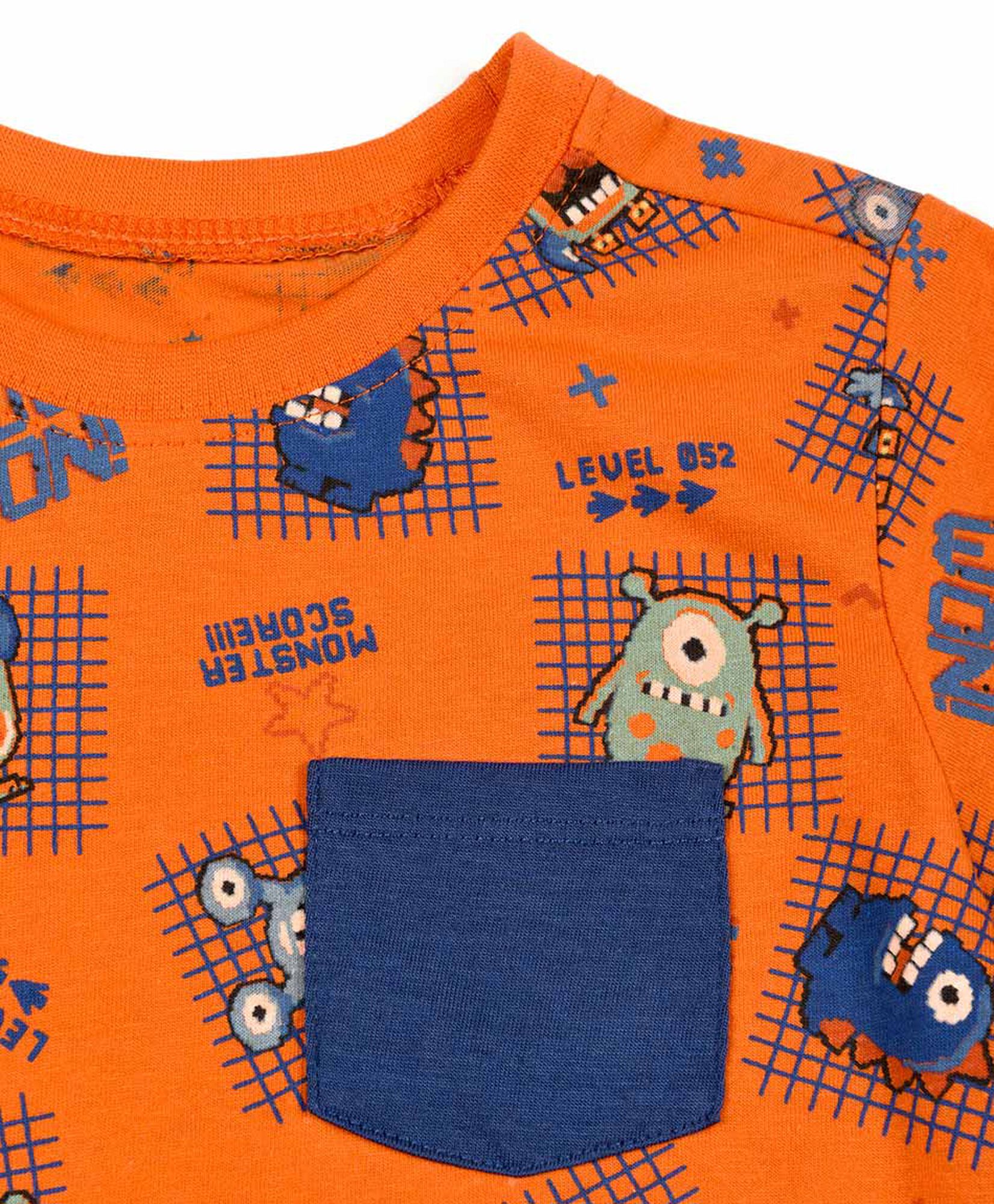Polera bebé bolsillo monstruos Polera bebé bolsillo monstruos
