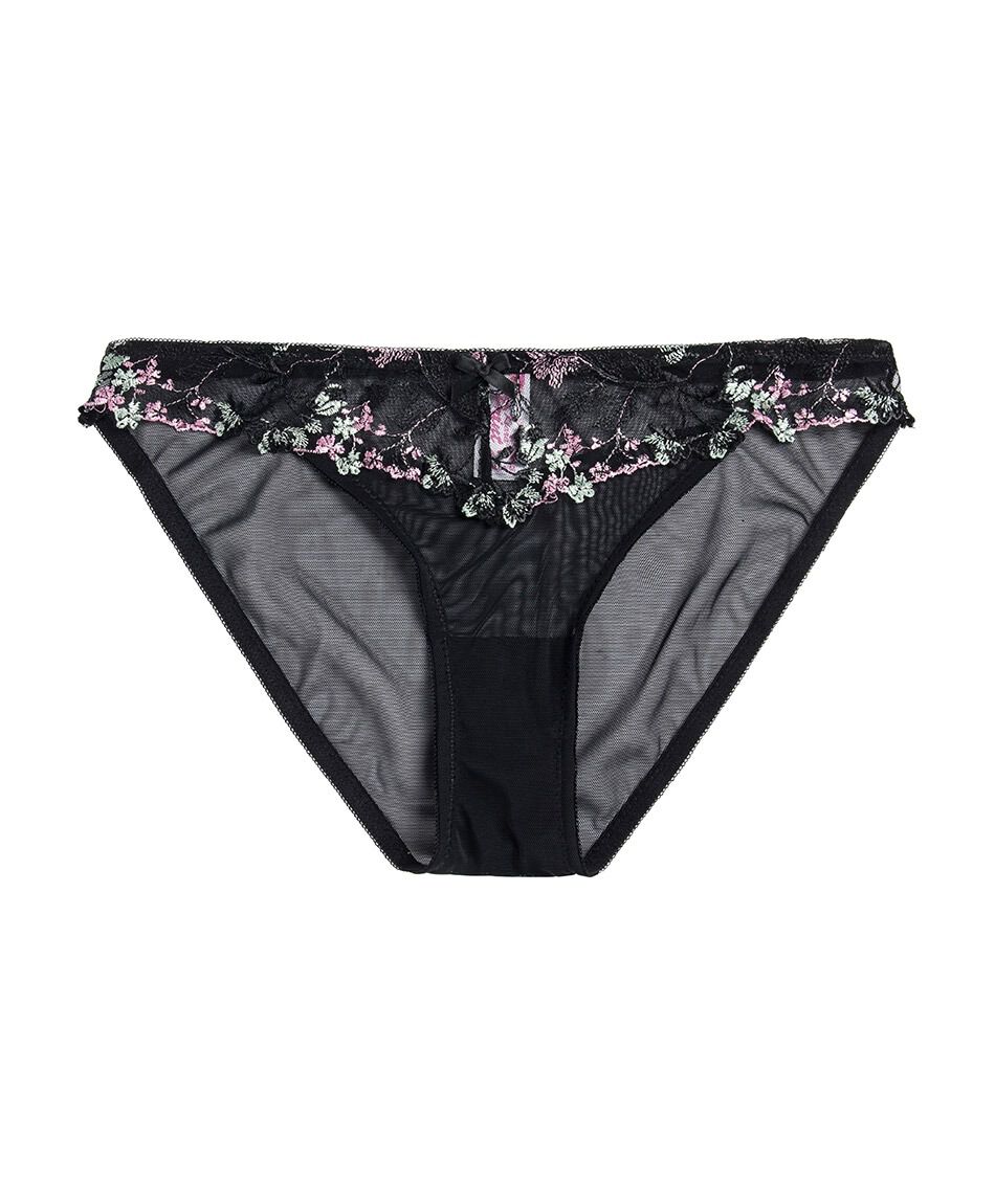 Tanga mujer mesh mix flores