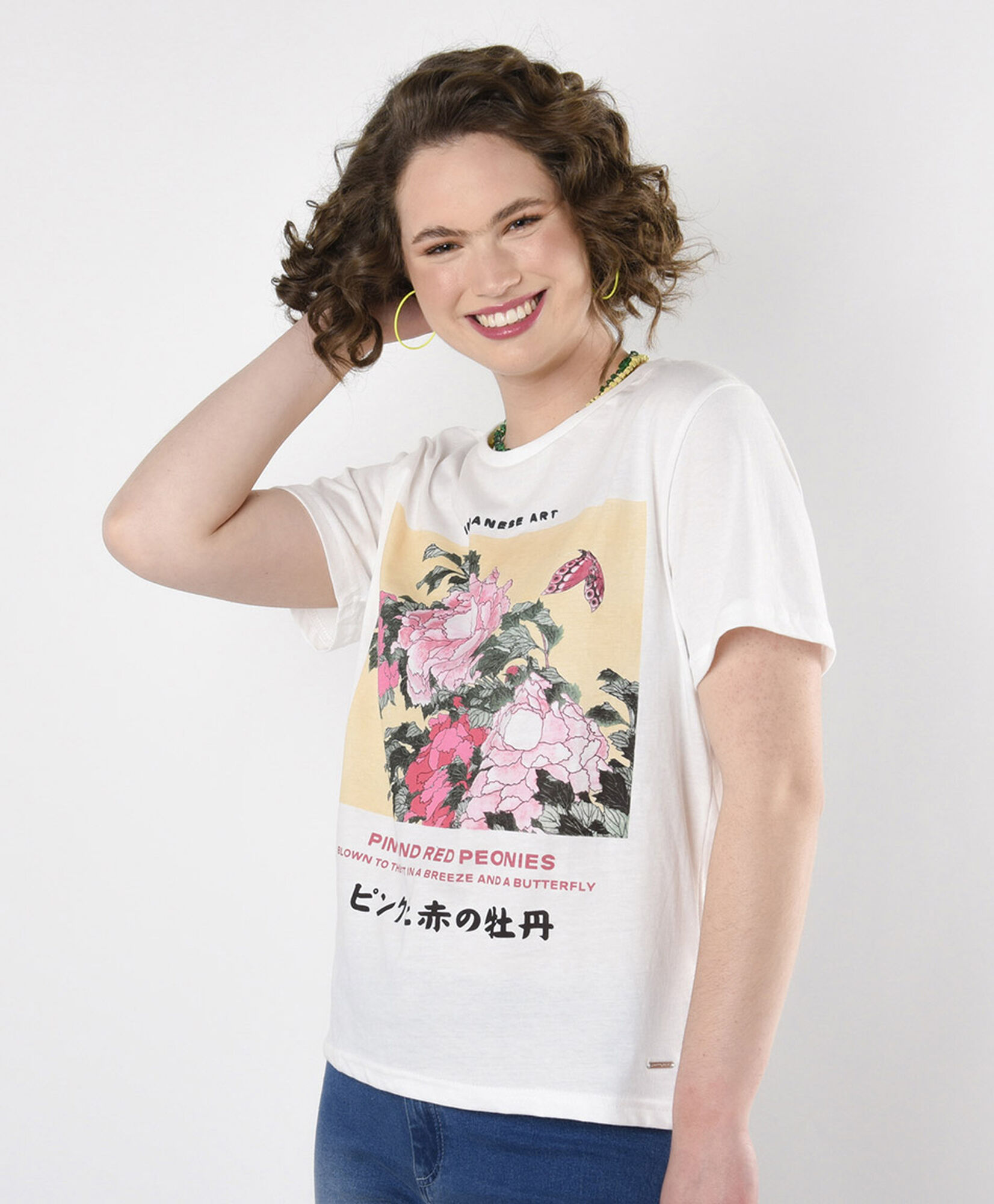 Polera mujer estampado japonés Polera mujer estampado japonés