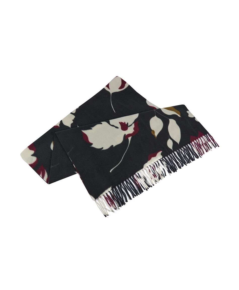 Ruana mujer look floreado