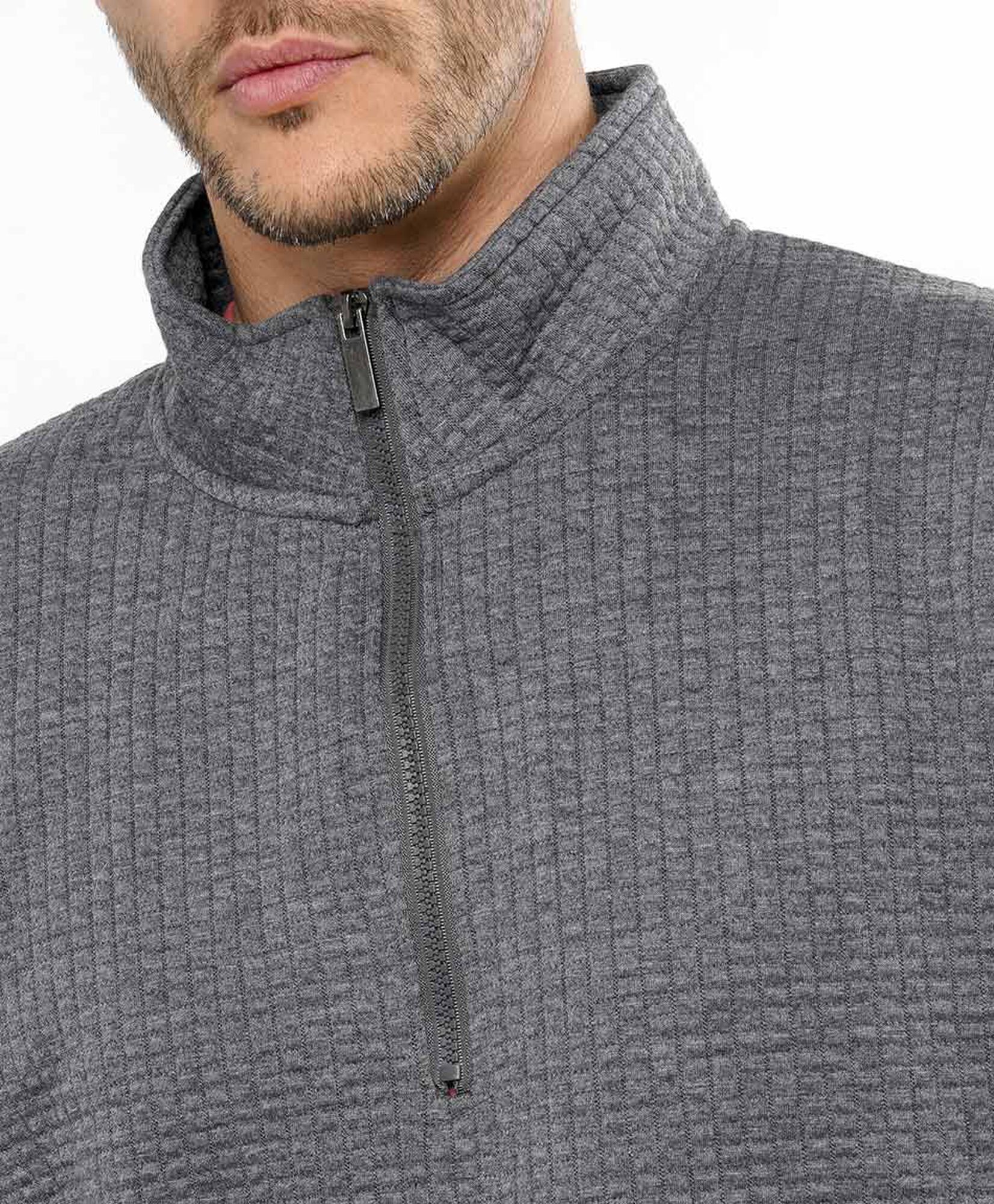 Sweater hombre medio cierre liso Sweater hombre medio cierre liso