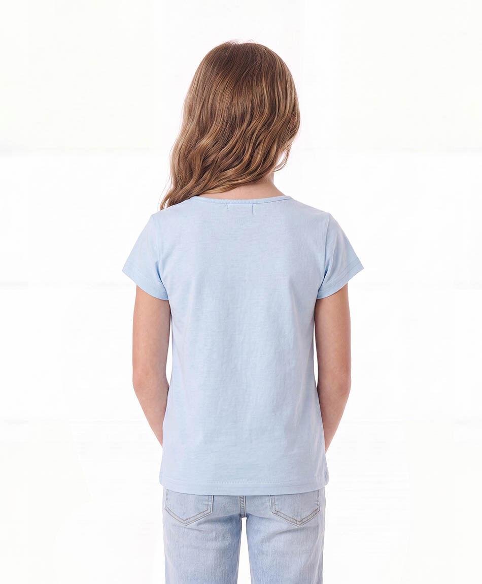 Polera ni&ntilde;a frase cerezas