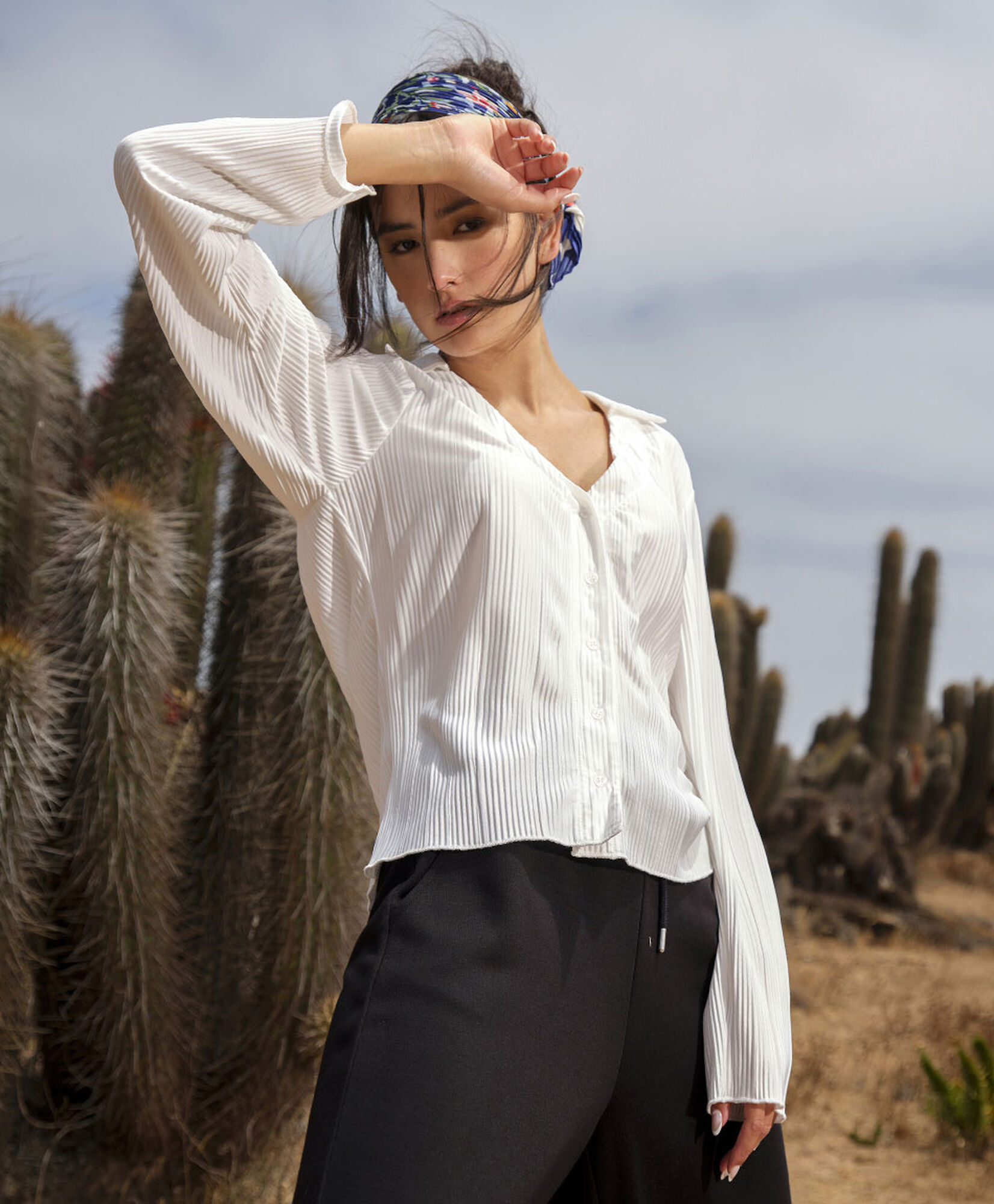 Blusa mujer textura líneas Blusa mujer textura líneas