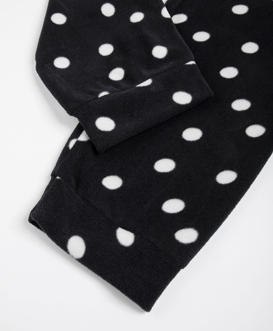 Pijama mujer micropolar puntos