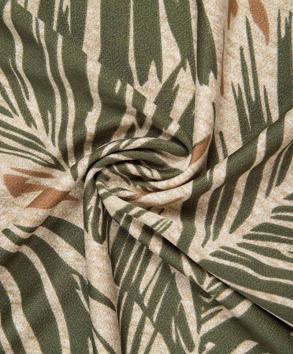 Polera mujer estampada mao verde