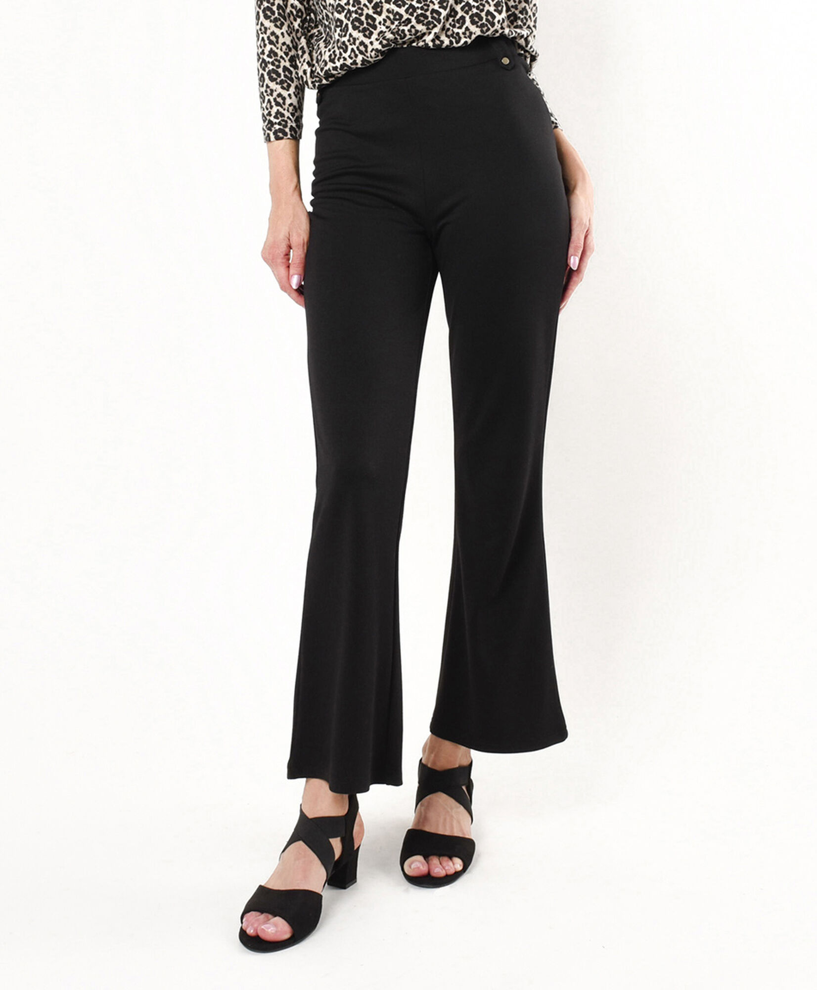 Pantalón mujer liso flare Pantalón mujer liso flare