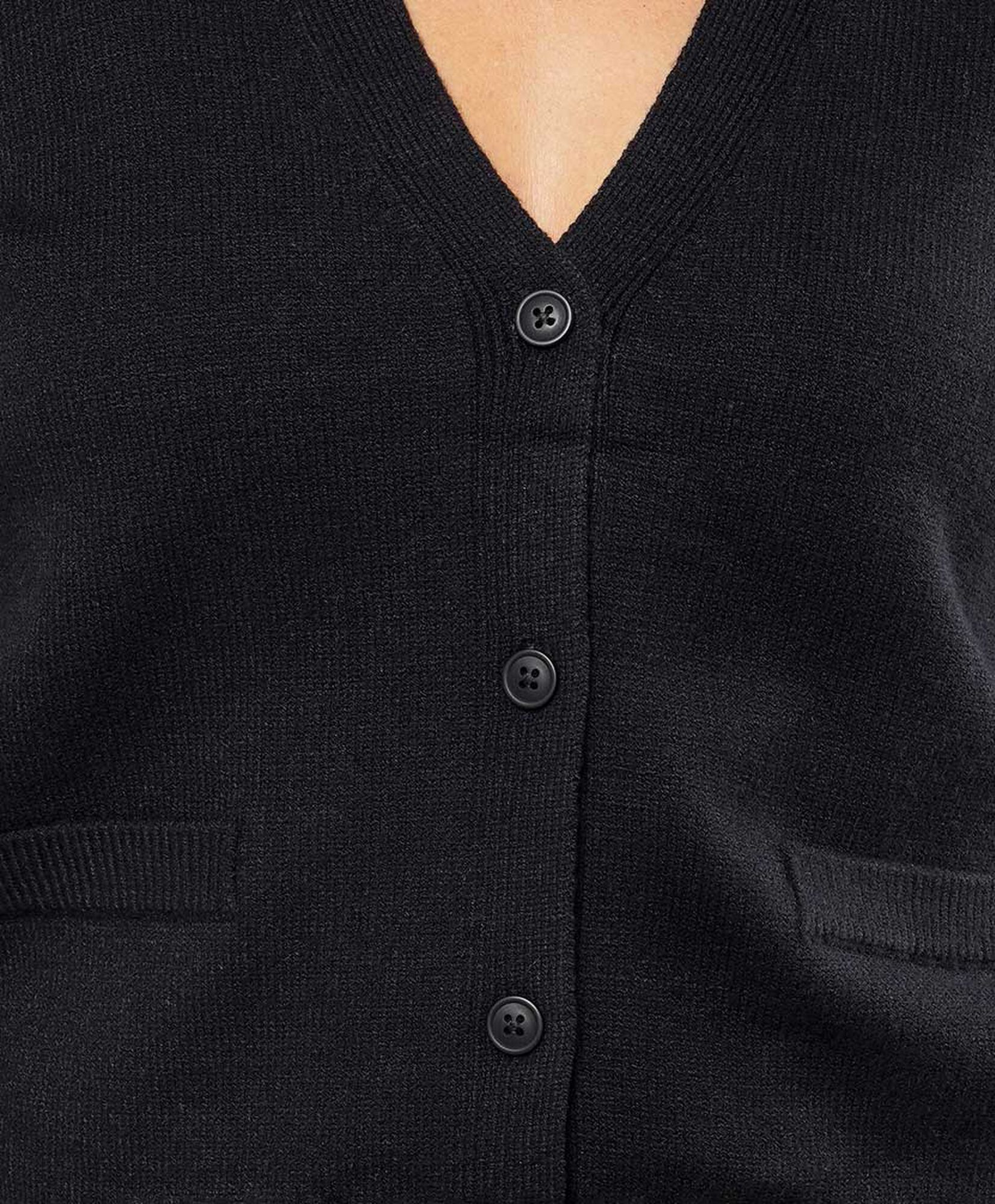 Cardigan mujer botones negro Cardigan mujer botones negro