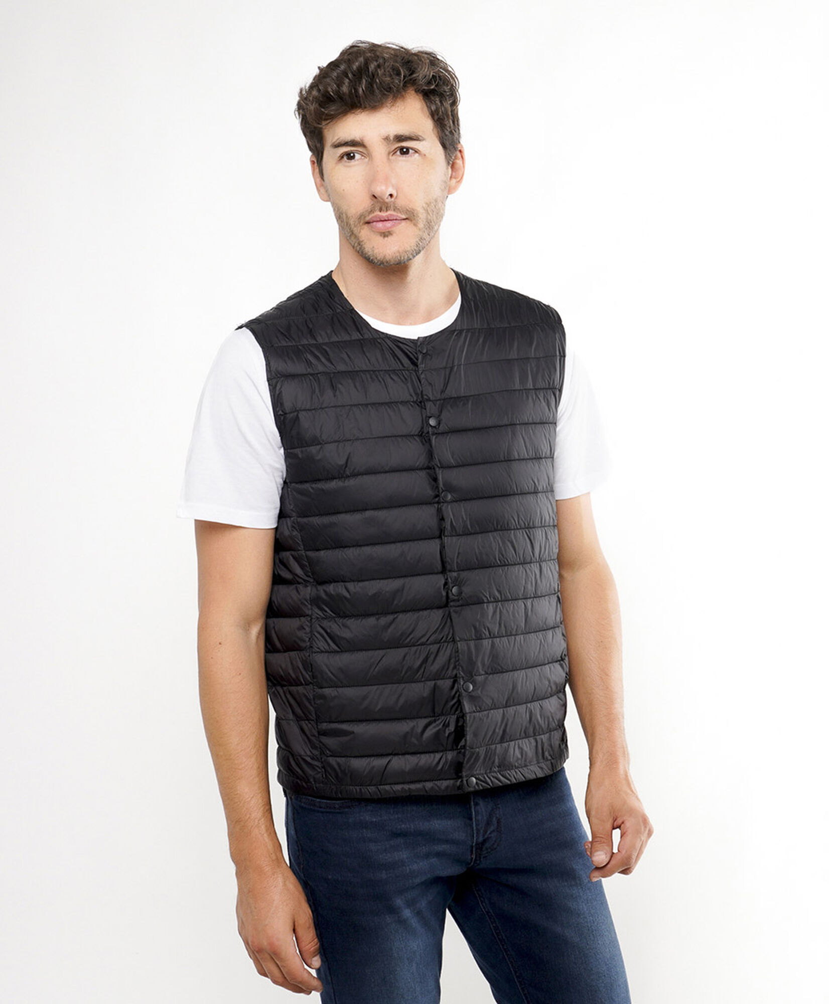 Parka hombre sin mangas acolchada Parka hombre sin mangas acolchada