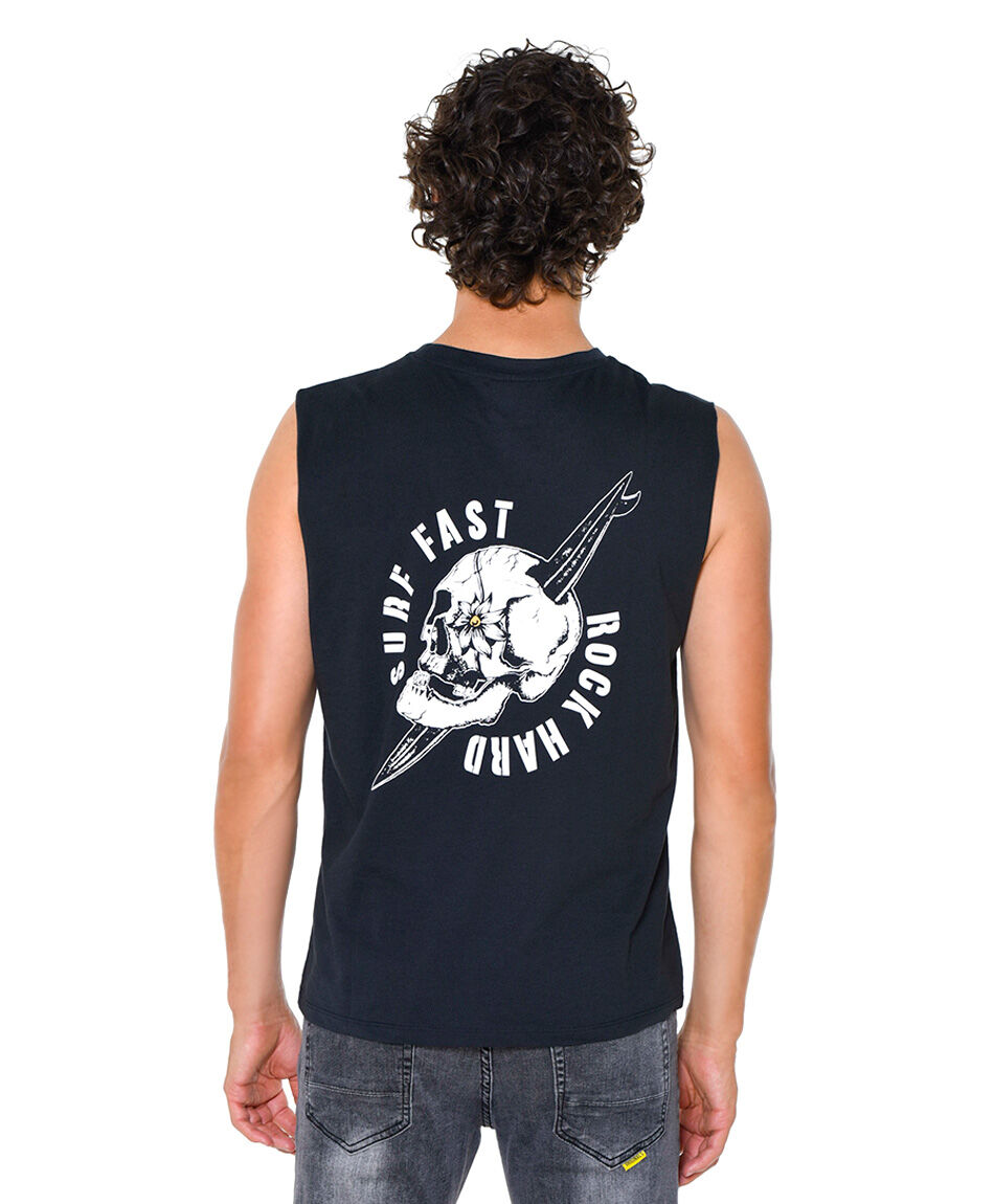 Polera sin mangas urbana