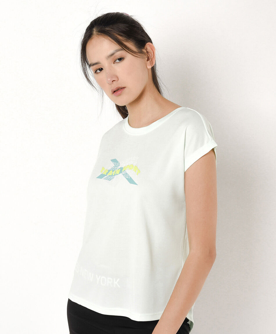 Polera deportiva mujer mini manga