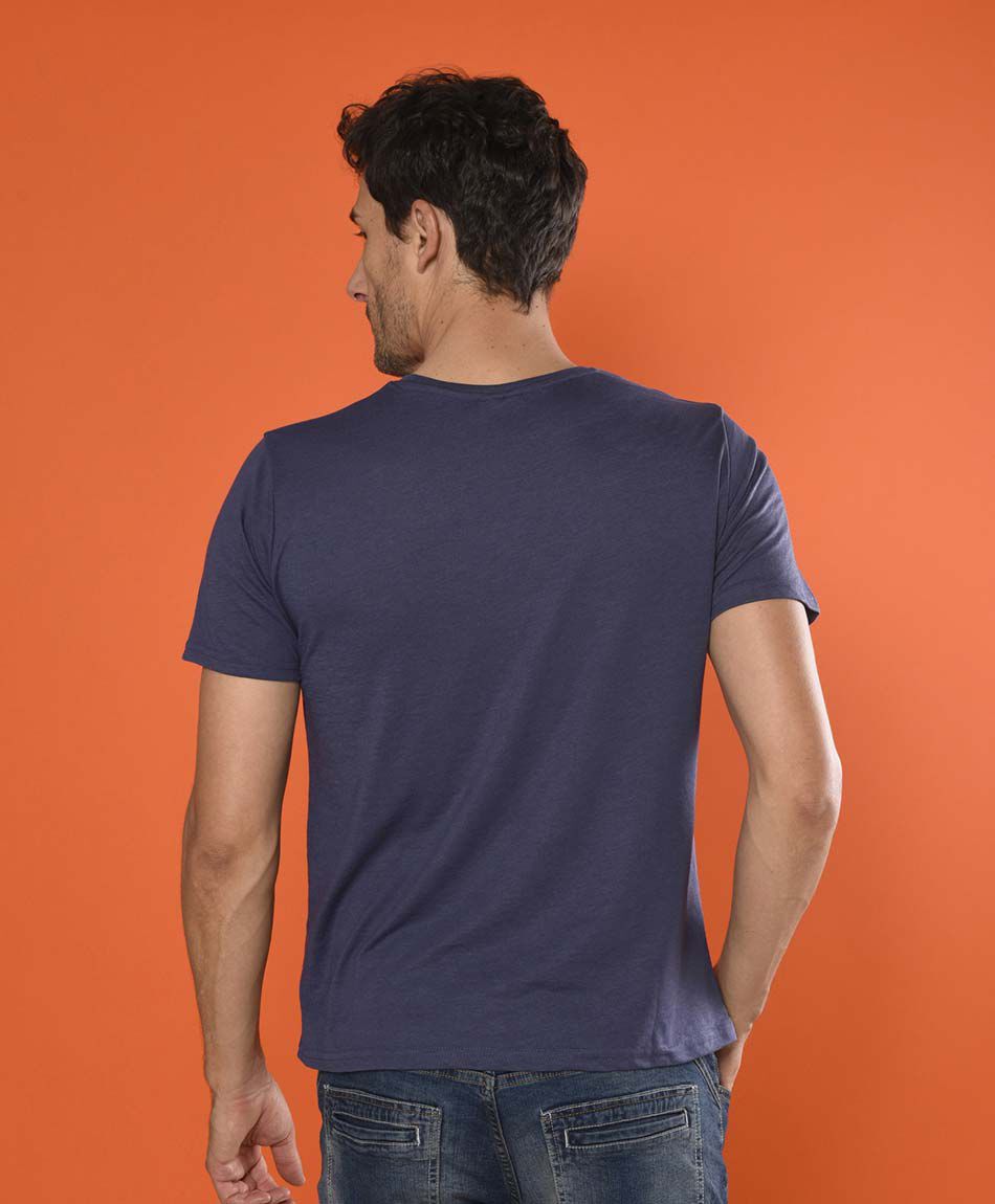 Polera manga corta cuello redondo