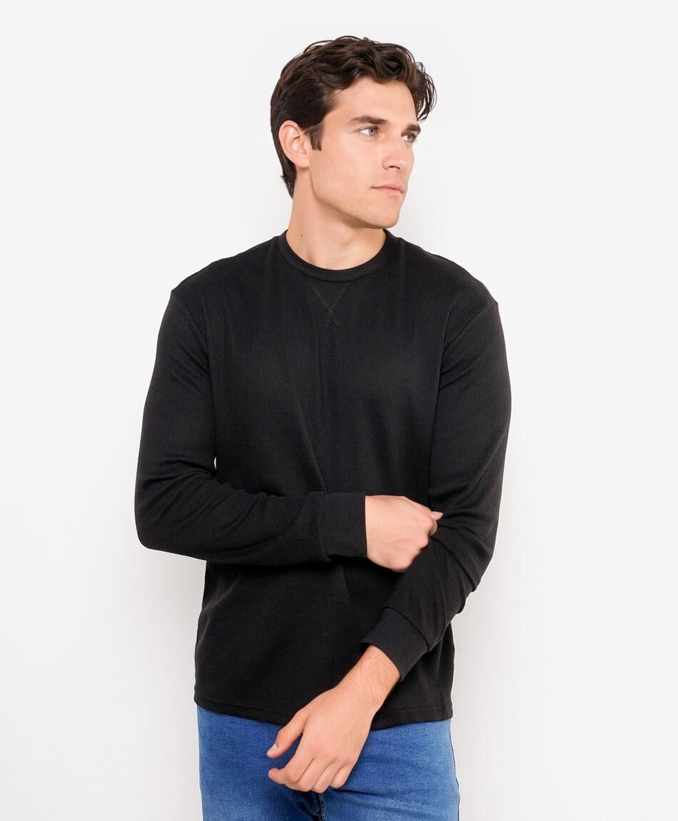 Polera hombre texturizada