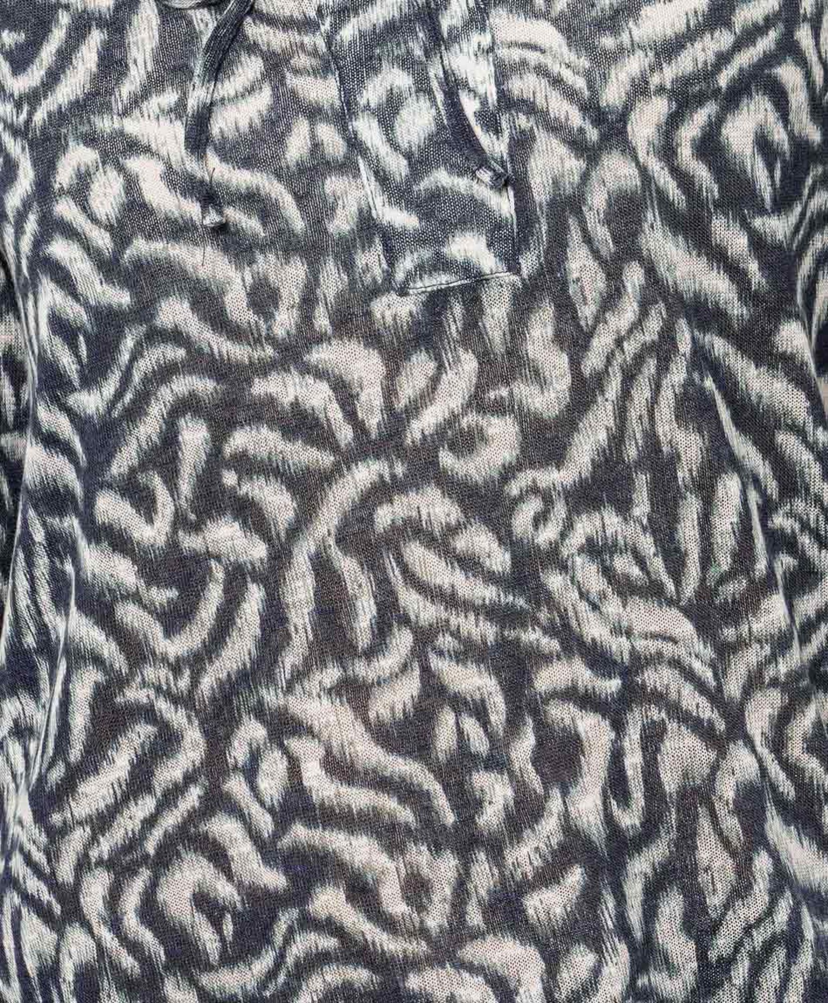 Polera mujer print lazo cuello Polera mujer print lazo cuello
