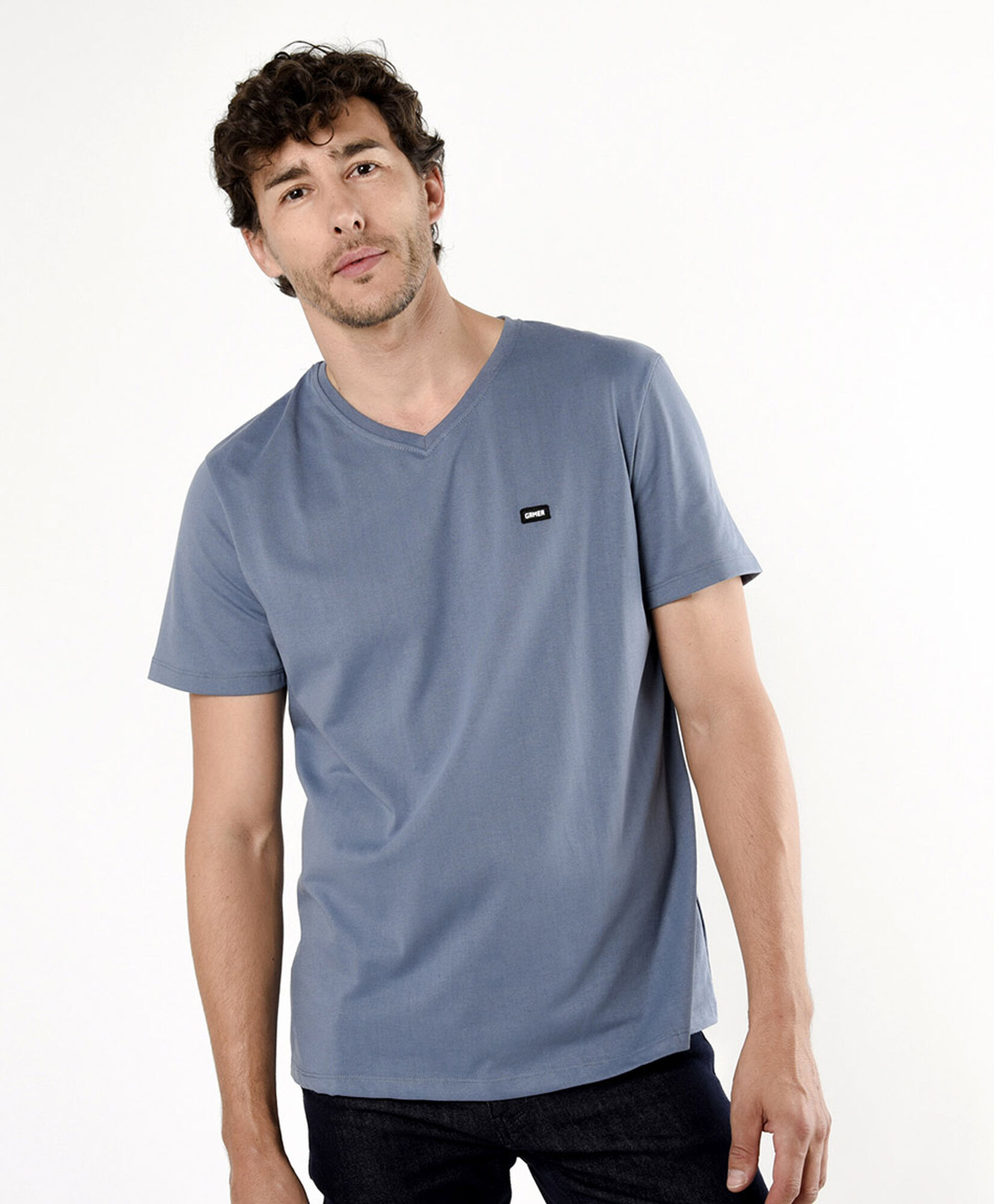 Polera hombre lisa parche gamer Polera hombre lisa parche gamer