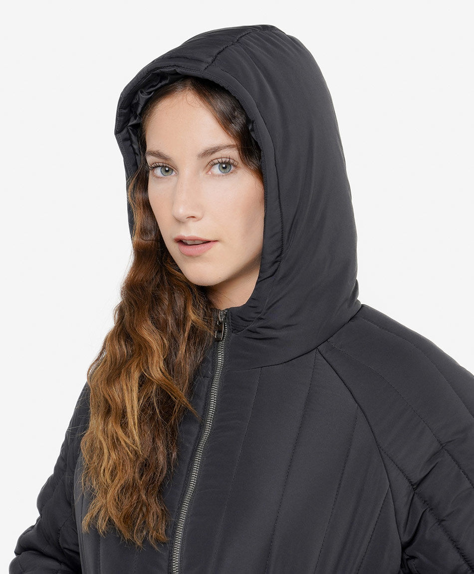 Parka mujer costuras verticales