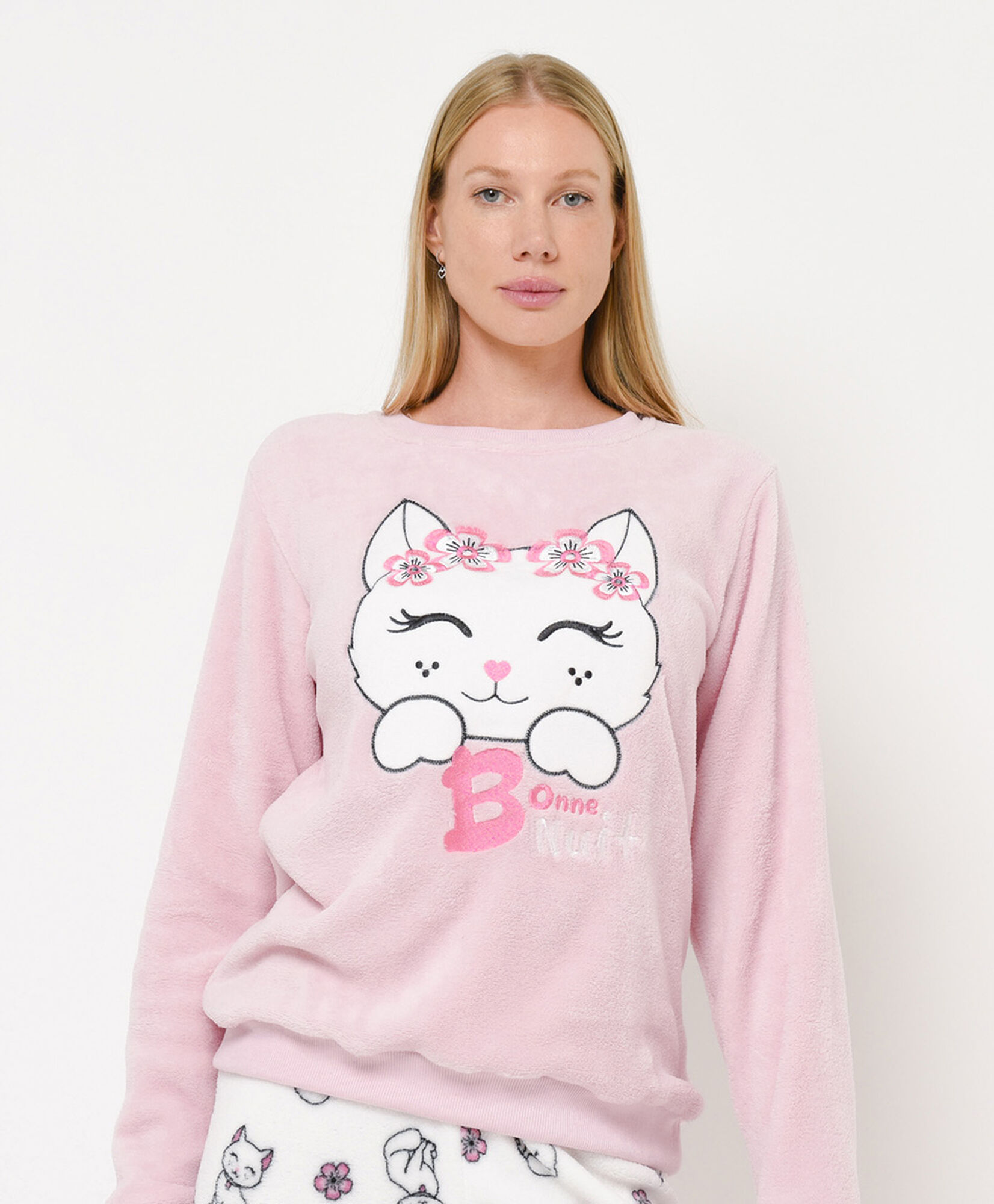 Pijama + calcetines mujer gatito Pijama + calcetines mujer gatito