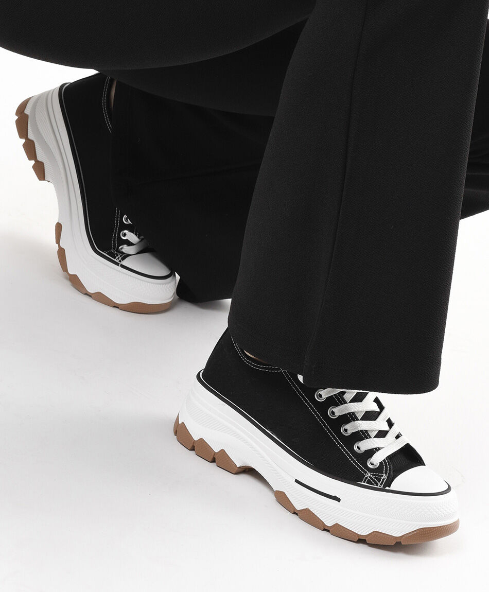 Zapatillas mujer bicolor plataforma