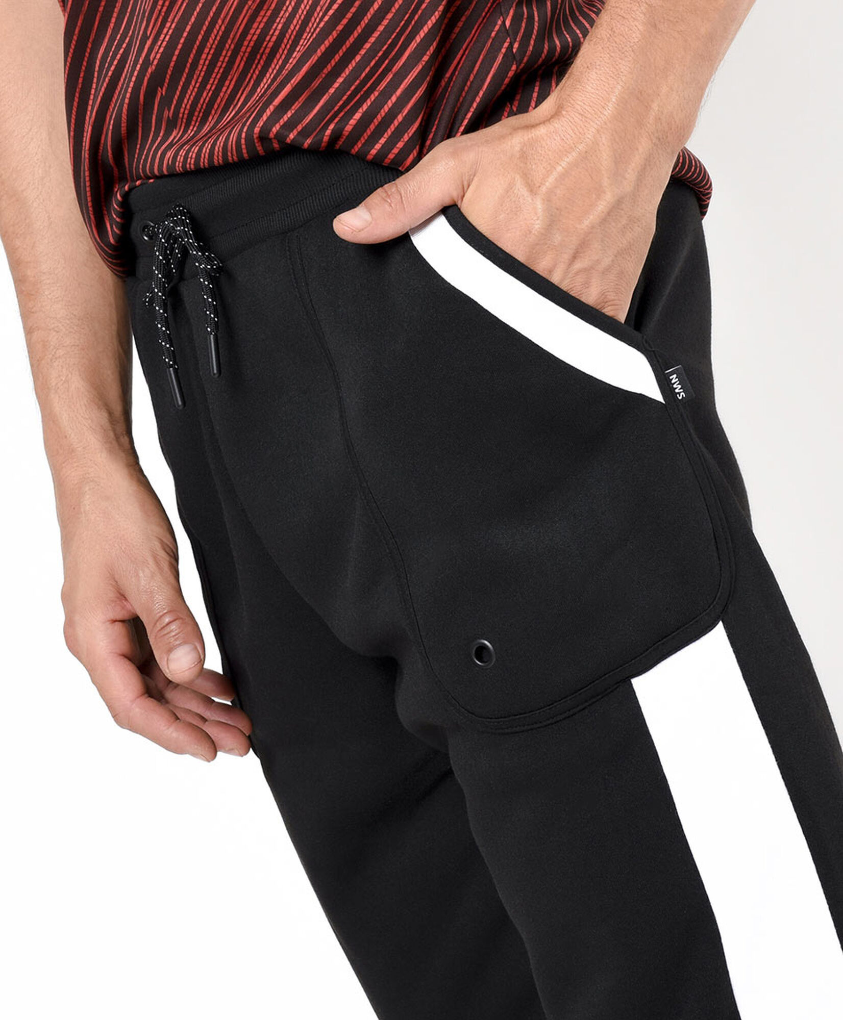 Pantalón de buzo hombre línea lateral Pantalón de buzo hombre línea lateral