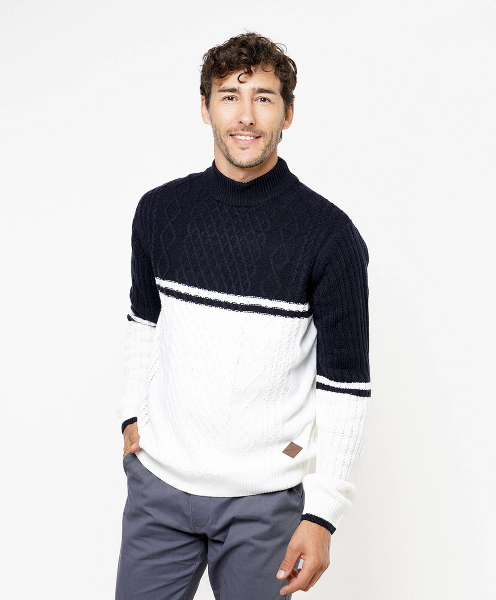 Sweater hombre beatle bicolor Sweater hombre beatle bicolor