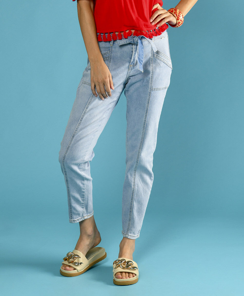 Jeans con lazo
