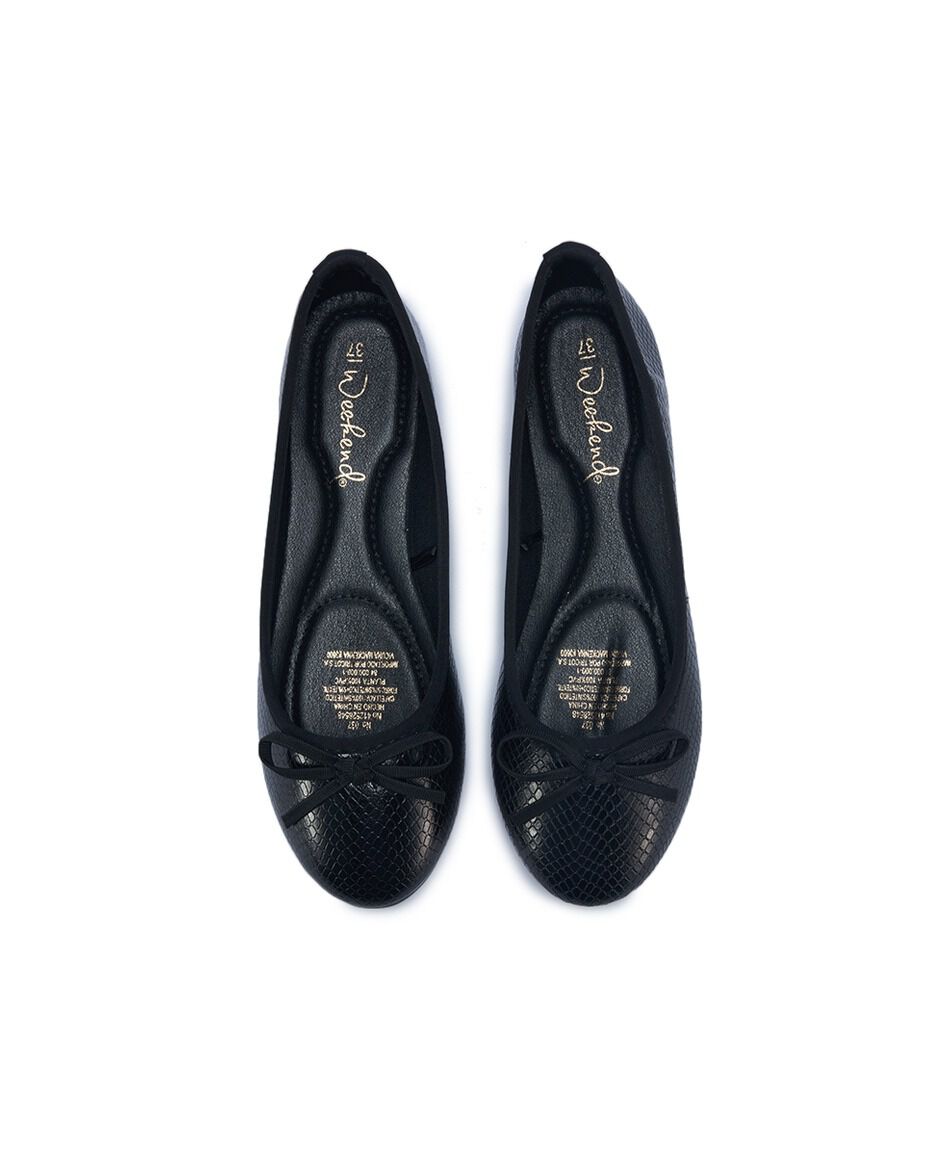 Ballerina mujer negro cocodrilo