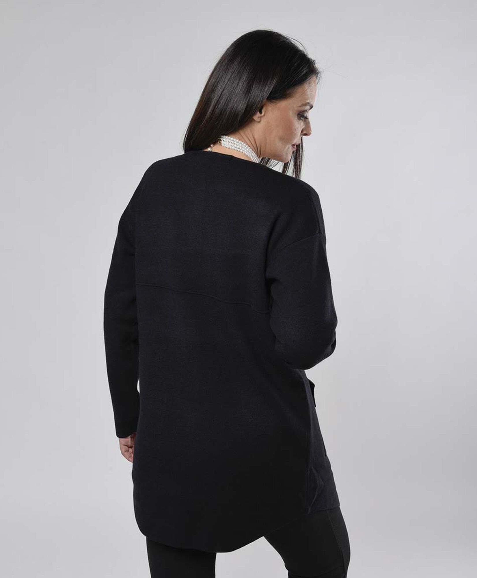 Cardigan mujer abierto con botones dorados Cardigan mujer abierto con botones dorados