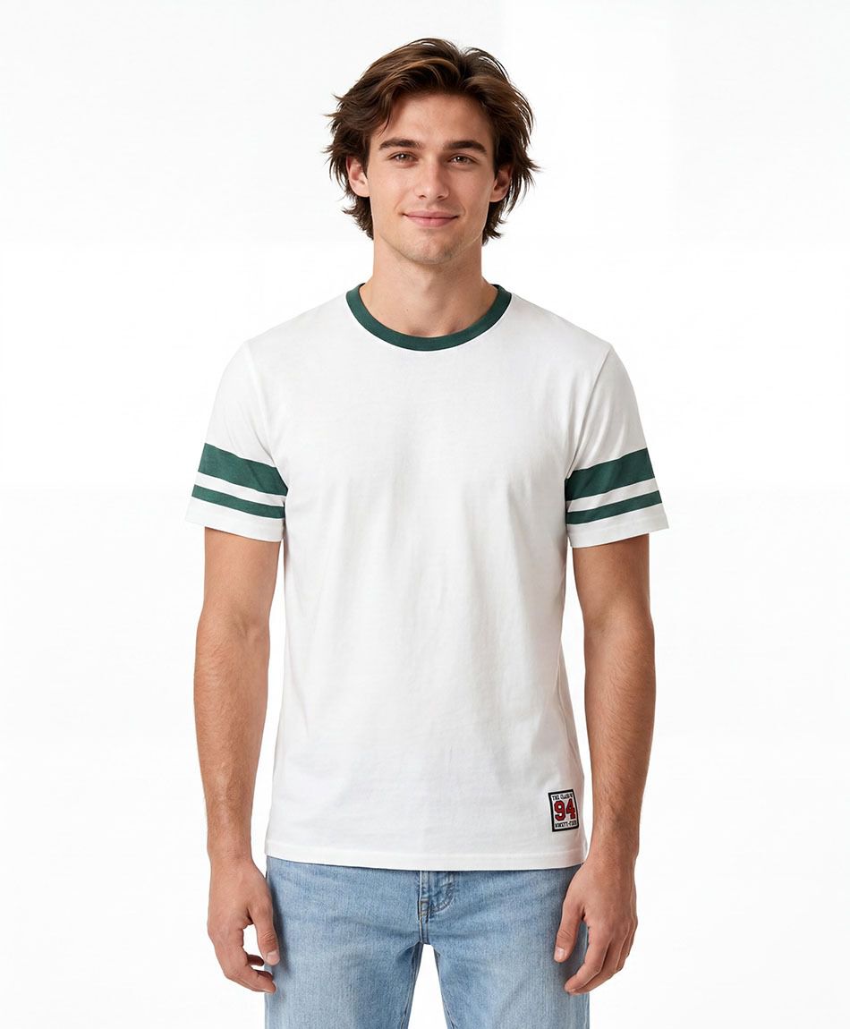 Polera hombre l&iacute;neas mangas