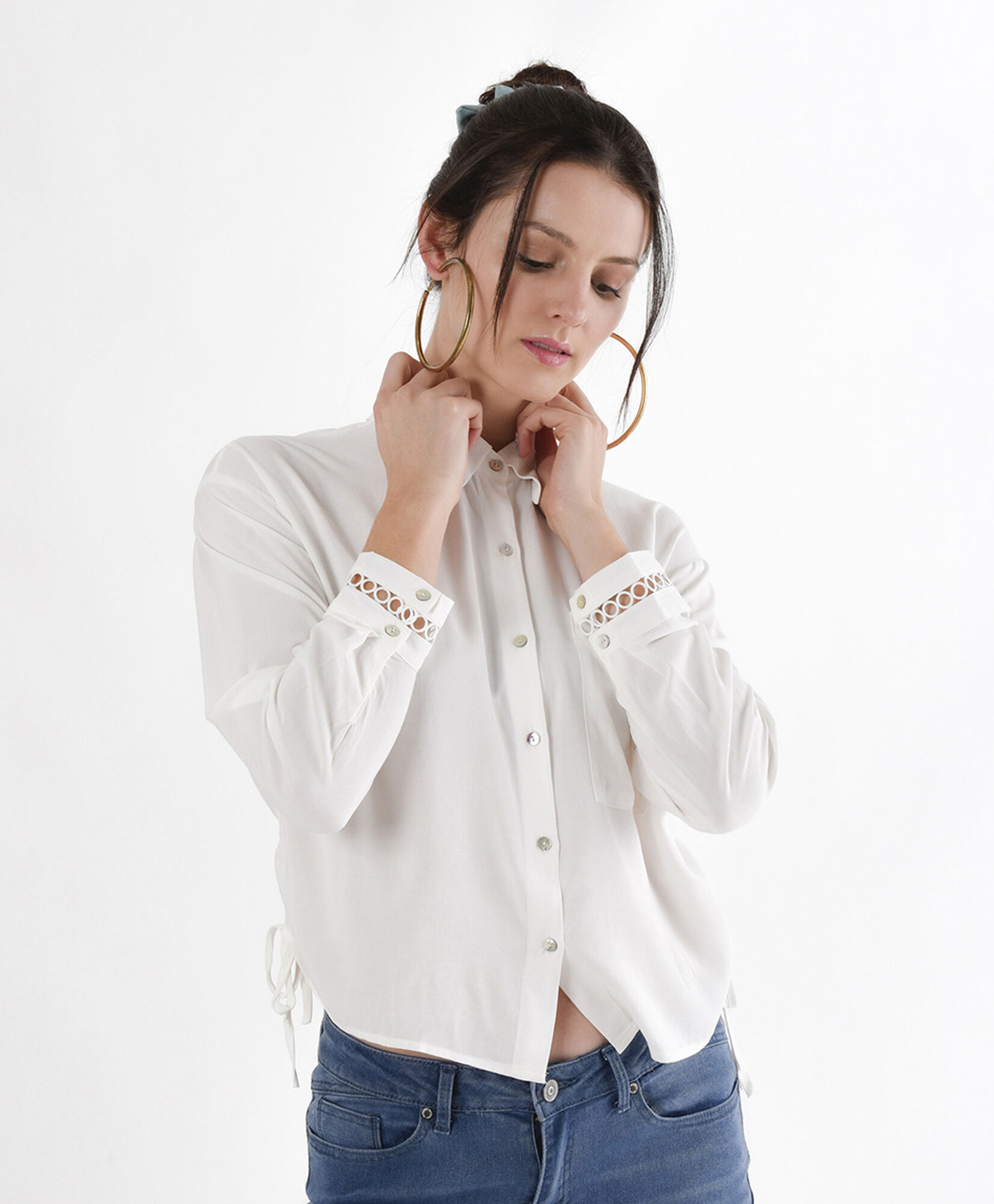 Blusa mujer lazos laterales Blusa mujer lazos laterales