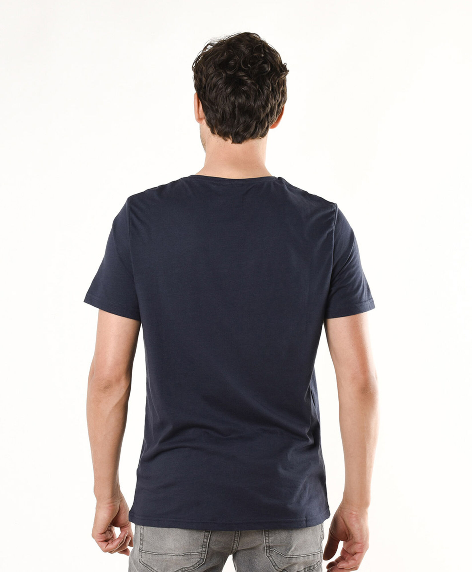 Polera hombre franja bolsillo Polera hombre franja bolsillo