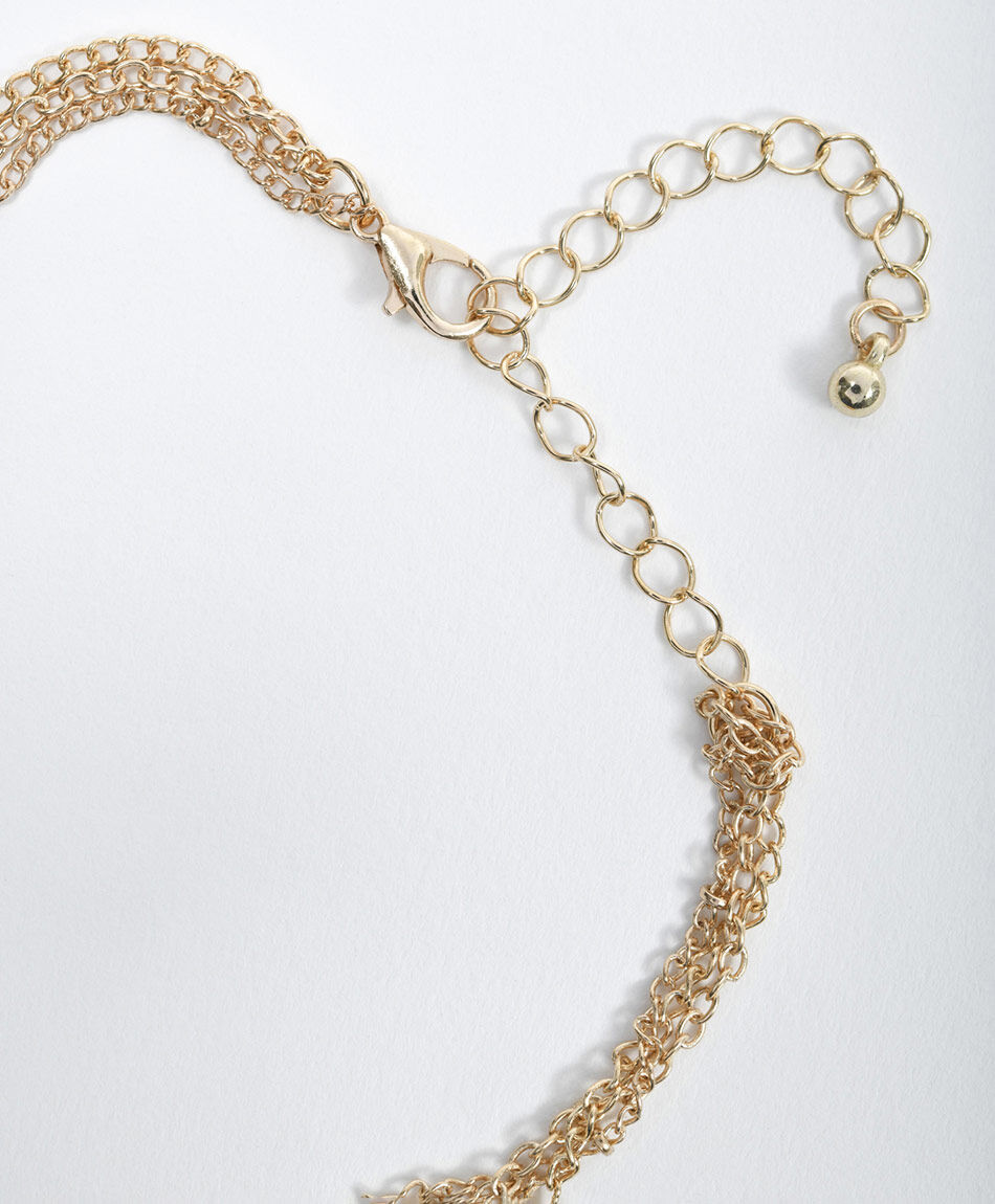 Collar mujer triple piedras 1 pieza